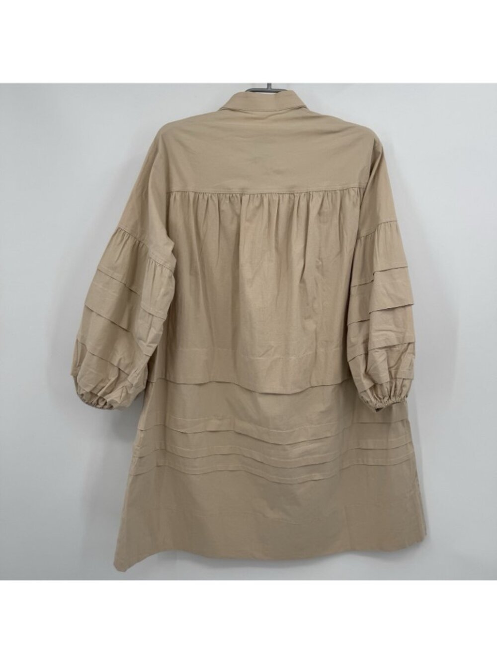 Pomander Place by Tuckernuck Tan Chelsea Dress size S Long Sleeve Oversized - Picture 6 of 8